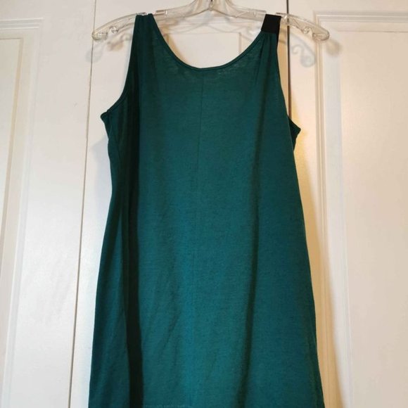 Dex Green Asymmetrical Wrap-Look Tunic Tank Top - Picture 3 of 3